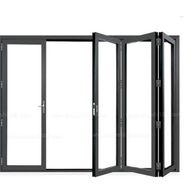 China Thermal-Break Aluminium Alloy Bi-Fold Doors with Finished Surface in Optional Colour for sale