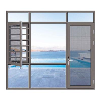 China Modern High Technology Affordable Waterproof Triple Glazed Casement House Windows for sale