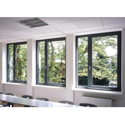 China Double Glazed High Impact Casement Aluminum Windows with Stainless Steel Screen Netting for sale