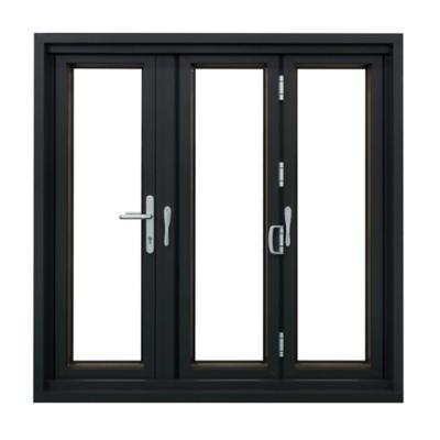 China Thermische breuk dubbel geglazuurde aluminium profiel aluminium legering Casement Venster Swing Style Te koop