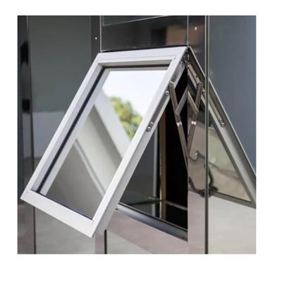 China Inspectie door derden Façade Decoratie Oplossing Hurricane Proof Top Hang Window Te koop