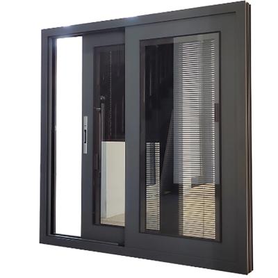 China 80 Sealing Layers Aluminum Alloy Sliding Windows For Commercial Project Office Building for sale