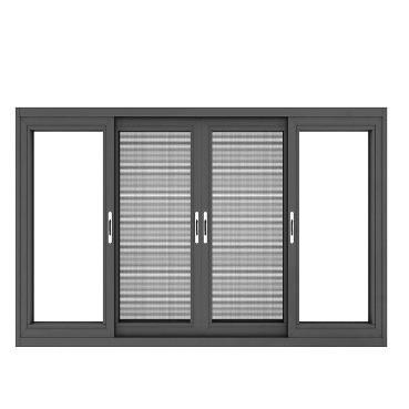 China Thermal Break Aluminum Casement Window Fan for Residential Projects for sale