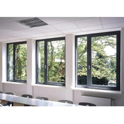 China Latest Design Double Glazed Aluminum Casement Windows with Stainless Steel Screen Netting Te koop