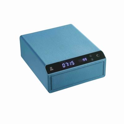 China Luxury Stylish Electronic Safe Rechargeable Biometric Fingerprint Lock wjw-06 Safe Compartment Digital Fingerprint Jewelry Box In Stock for sale