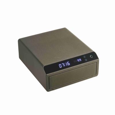 China Luxury Stylish Electronic Safe Smart Rechargeable Biometric Fingerprint Lock wjw-06 Safe Compartment Digital Fingerprint Jewelry Box In Stock for sale