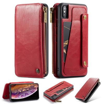 China Fashion Leather Phone Case Wallet Men's Wallet With Phone Case Cross - Body Wallet Phone Case for sale