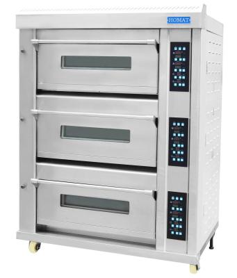 China Hotels Deck Oven/6 Deck Electric Digital Control Panel/3 Trays Deck Oven/Commercial Kitchen Equipment for sale