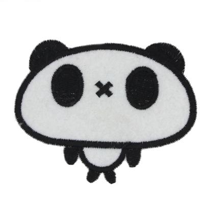 China Viable Custom Iron On Star Letter Patch DIY Panda Owl Skull Patches Cartoon Applique Embroidery Stickers On Clothes Jacket for sale