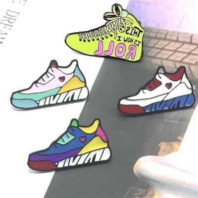 China Europe Fashion Shapeted Style Sports Pins Custom ODM/OEM Drag Racing Enamel Pins Badge Sneaker Enamel Lapel Pin for sale