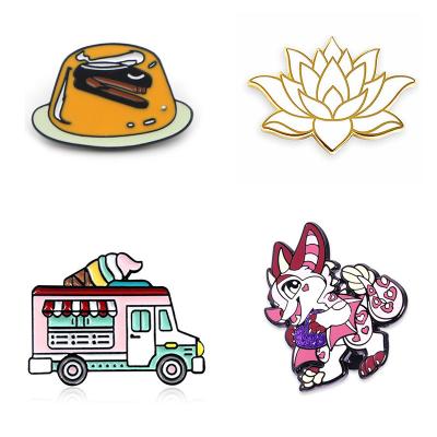 China Wholesale Enamel Pin Custom Flower Lapel Pin of America Personalized Soft Lapel Pin Metal Enamel Machine DIY Your Own Logo Metal Car Badges for sale