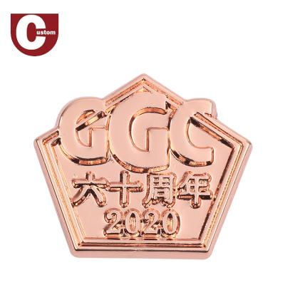 China Great Europe Die Cast Antique Metal Engrave 3d Custom Logo Badge for sale