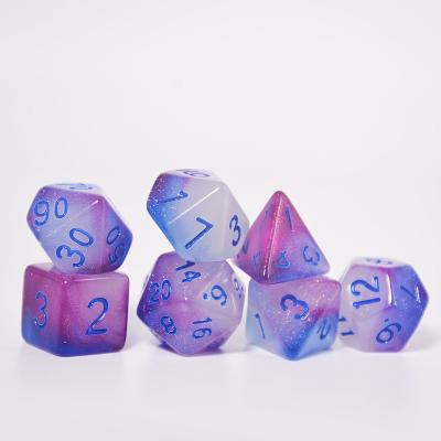 China Disturb free game dice High Quality D&D custom dice polyhedral custom acrylic Borad Game dice for sale