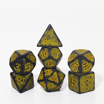 China Disturb free game dice Vintage polyhedral dice DND run dice multi-sided dice board game run reunion game props for sale