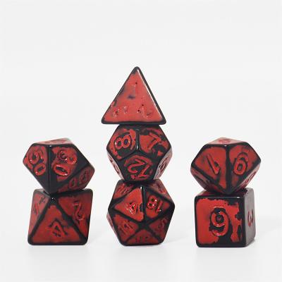 China Disturb free game dice Factory Wholesale 9mm D6 D8 D10 Dnd Games red black white Casino Dice for Club for sale