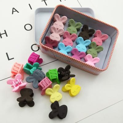 China Cute 20 Pcs Box New Candy Color Flower Hair Claw Clips Cartoon Polka Dots Kids Crown Star Mini Hairpins Hair Accessories For Girls for sale