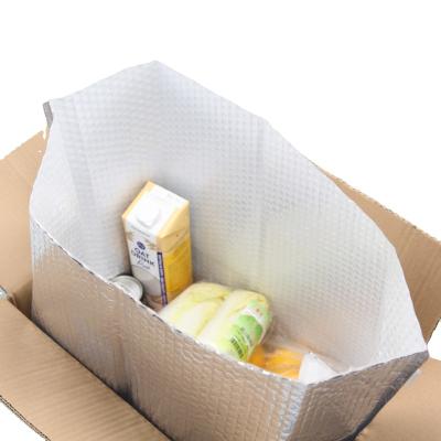 China Strong Adhesive Bubble Packing Refrigerated Meat Keep Cold Shopping Packing Pouch Lunch Bento Box Liners Keep Hot Self-Seal Insulated for sale