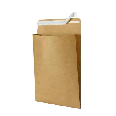 China Express Transport Packaging China Manufacturer Kraft Paper Mailer Bag Certified Eco Friendly Packaging Bag Clothes Non-cushioned Bottom V Ads for sale