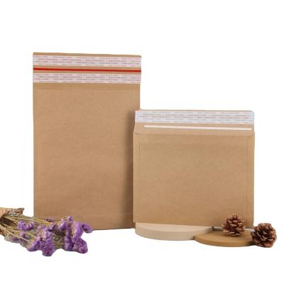 China Express Transport Packaging Recycled Kraft Mailer Envelope Custom Printed Eco - Friendly Kraft Paper Packaging Flat Envelopes for sale