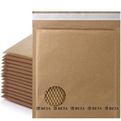 China Express Transport Packaging Lightweight Padded Mailers With 100% Recyclable Honeycomb Paper Liner Paper Eco-Friendly Mailing Envelopes for sale