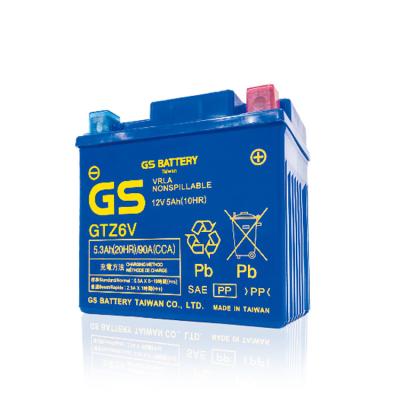 China Motorcycle battery start power battery factory direct cheap price long cycle life GTZ6V for sale