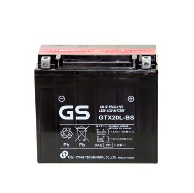 China Motorcycle Start Power Battery High Performance Wholesale GTX20L-BS Battery For Motorcycle for sale