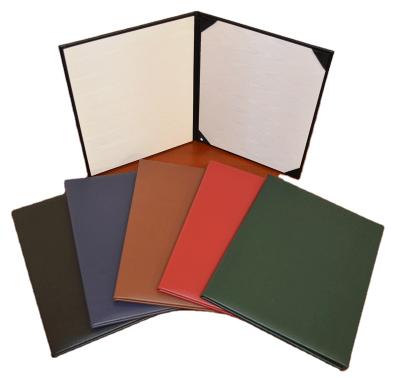 China Cover Letter Degree Folder Certificate Leather Custom Double Panel A4 Covers for sale