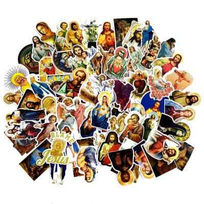 China Waterproof Wholesale 68 PCS Per Bag Jesus Love U Stickers Decal For Decoration for sale