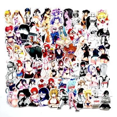 China Suitable for suitcase sticker pack Japanese sexy nude waterproof vinyl die cut smooth surfaces new 100 PCS/BAG Bunny Girl Cartoon for laptop motorcycle for sale