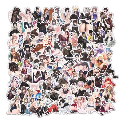 China Suitable for New 100PCS/BAG Anime Girl Pin Up Soft Surfaces Foot Series Stickers for Laptop Luggage Car Helmet Waterproof Stickers for sale