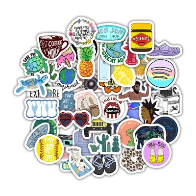 China Suitable for smooth surfaces 50 PCS Pink Cute Laptop Stickers, Vsco Waterproof Fashionable Aesthetic Stickers for Teens Girls Water Bottles Skateboard for sale