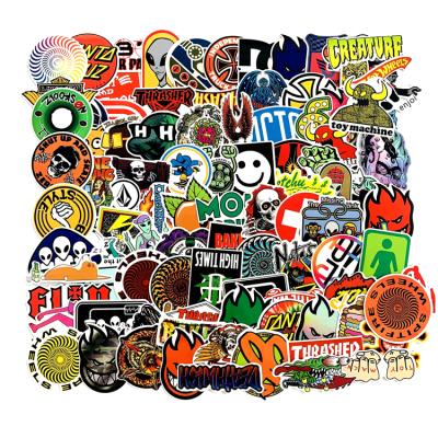 China Suitable for soft surfaces 100 PCS/BAG Mixed Funny Skateboard JDM Sticker For Laptop Luggage Bags Handbag Cool DIY Toy Doodle Creative Stickers PVC Decal for sale