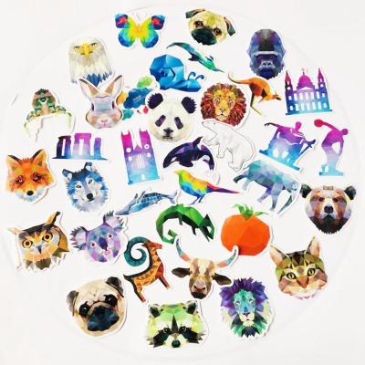 China 35 PCS Animals Wolf Cat Lion Dog Cat Vinyl Graffiti Sticker Luggage Notebook Laptop Notebook Guitar Cute Rare Waterproof Car New for sale