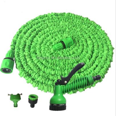 China TV Adjustable Purchasing Expandable Garden Hose 100 Feet With 8 Spray Pattern With Triple Layer Latex Corozzle for sale