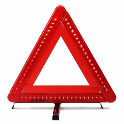 China Road Safety Sign High Visibility Reflection Emergency LED Red Warning Triangle for sale