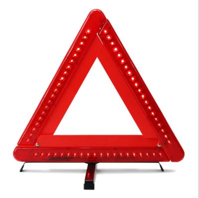 China Reflection automotive high visibility safety red led warning triangle / road safety warning triangle kit, reflective for sale