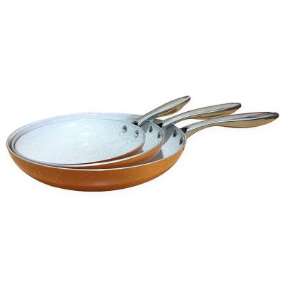 China American Style 24cm aluminum skillet non-stick coated skillet kitchen essentials, imitation die-cast skillet for sale