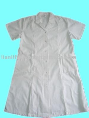 China Hospital doctor white coat for sale