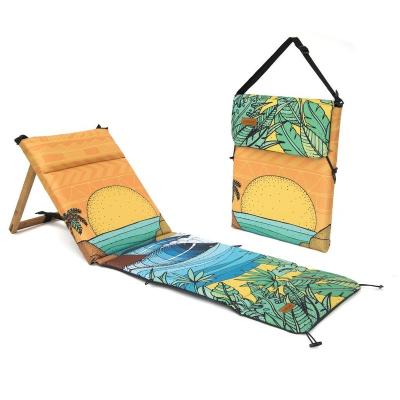 China Durable Stable Foldable Outdoors Relax Reclining Lounge Beach Sand Folding Chair for sale