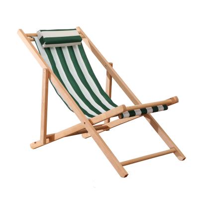 China Manufacturer Custom Durable Waterproof Foldable Outdoor Foldable Garden Patio Pool Beach Wooden Folding Lounger for sale