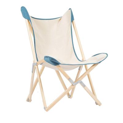 China Wholesale custom white luxury classic wooden outdoor camping backpack portable foldable folding garden chair durable stable recliner for sale