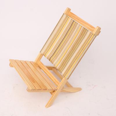 China OEM manufacturer high quality heavy wooden foundations fabric outdoor portable camping chair chic foldable custom stable durable leisure for sale