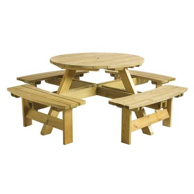 China Best Durable Stable Selling Modern Design Good Quality Wooden Outdoor Picnic Dining Table And Garden Bench Seat for sale