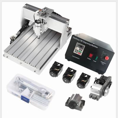 China Lastic 3040T 4 Axis 1.5kw 3D Mini CNC Router Desktop Machine for DIY Cutting Engraving Wood Carving for sale