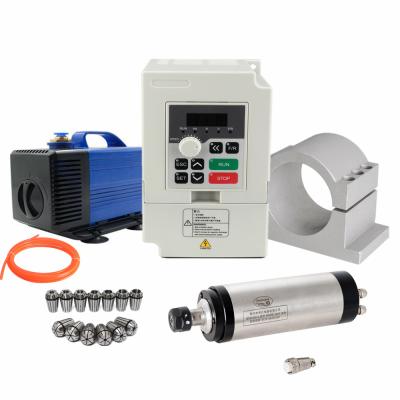 China 2.2kw Spindle+2.2KW inverter+1sets ER20(1-13mm)+80mm shaft 2.2KW spindle water-cooled Engraving machine kits 2.2kw spindle+80w water pump+80mm pipes CNC 80mm for sale