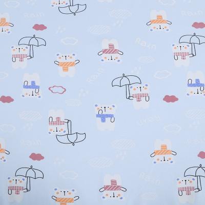 China Breathable Baby Knitted Double Sided 100% Cotton Printed Towel Fabric for sale