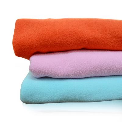 China Warm Breathable Double Sided Polyester Knitted Fleece Fabric for sale