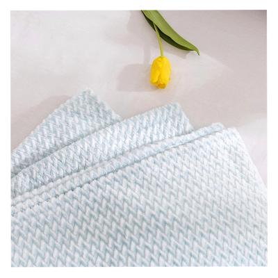 China Yongxin Quality Double Side Stable Jacquard Cationic Flannel Fabric for sale