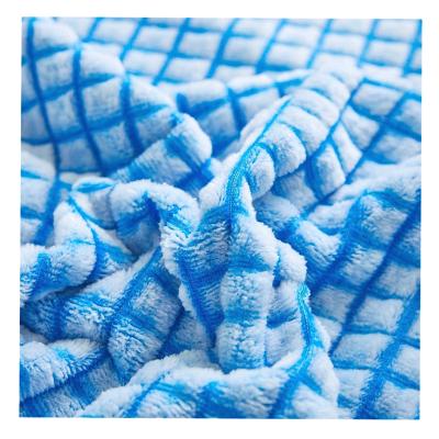 China Yongxin anti-static factory quality cheap stable double side jacquard flannel fabric for sale