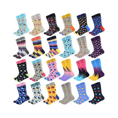 China (Bq) QUICK DRY funny socks men crazyied the running lot of funkied men's fashion dress cotton fancyed socks crew happiness socks colorful for men for sale